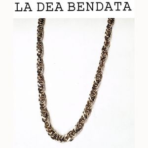 La Dea Bendata Sterling Silver Rope  Chain